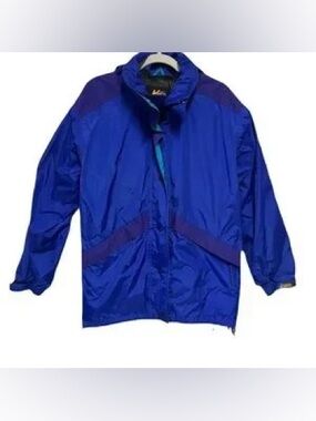 REI Gor-Tex Women's Royals Blue and Aqua Winter Jacket Coat 90s